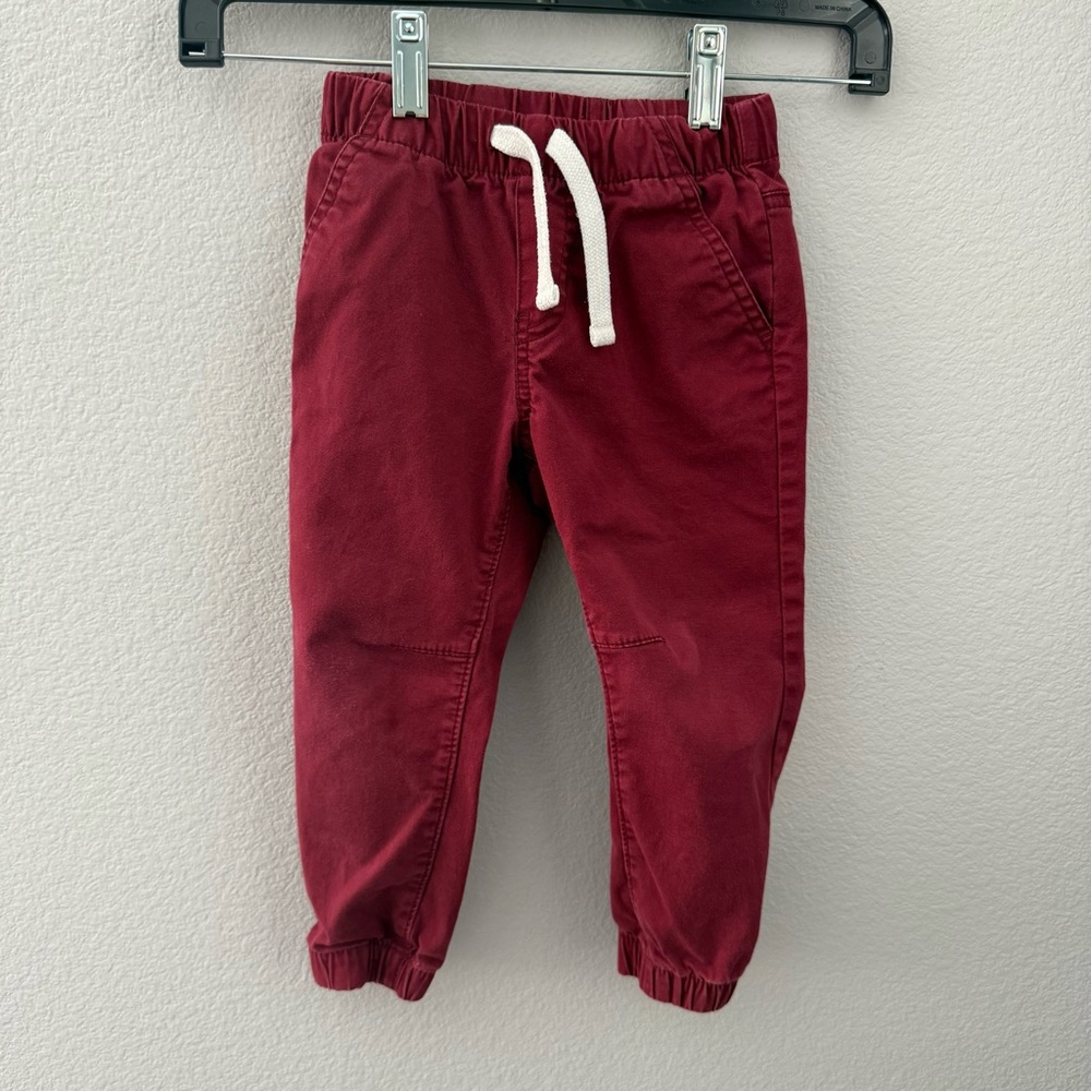 Cat & Jack Maroon Jogger Pants size 3T